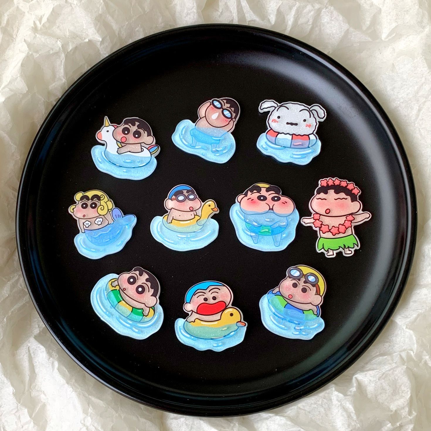 Case Fans - Crayon Shin-chan resin accessory fan water