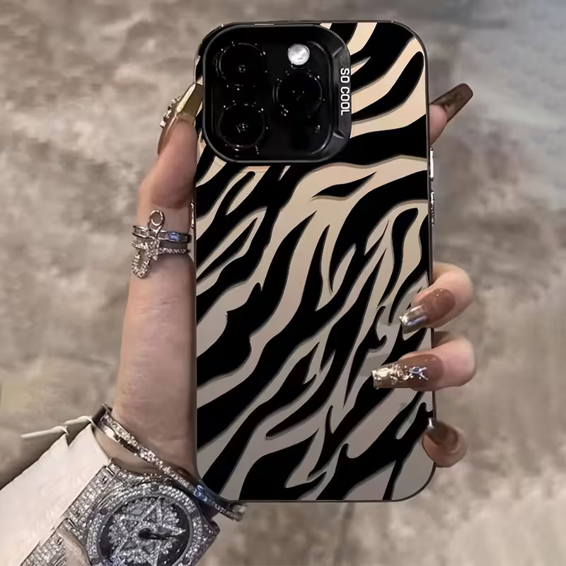Mini Pc Case - Zebra Pattern Black Advanced IMD Shockproof
