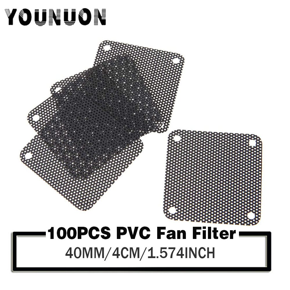 Dust Filter Pc - 100Pcs YOUNUON 40mm Fan Filter 4CM