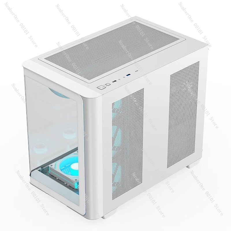 Pc Chassis - Panoramic Curved Glass Desktop PC Case