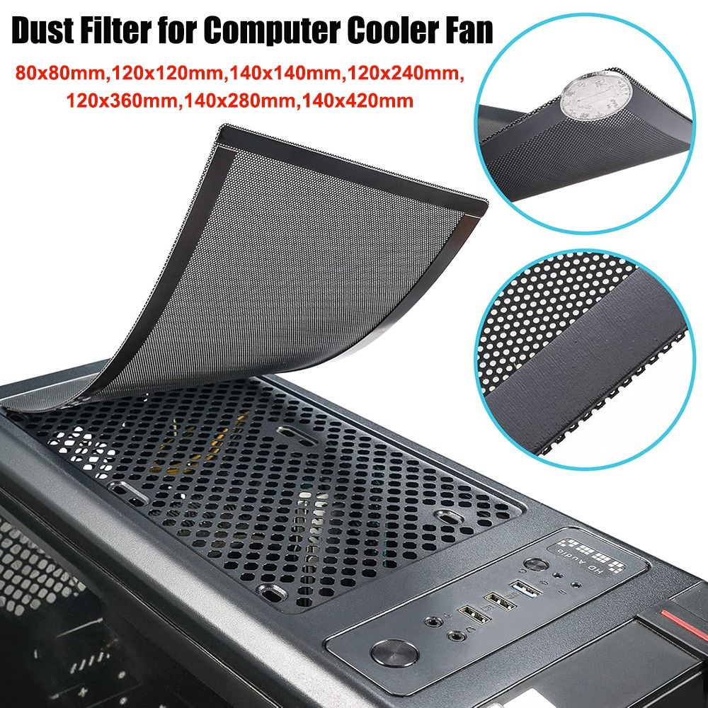 Dust Filter Pc - New PVC Dust Filter Cover Black