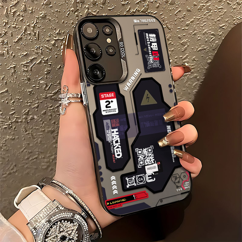 Matte Pc Case - Hacker Creative Mecha Case For Samsung