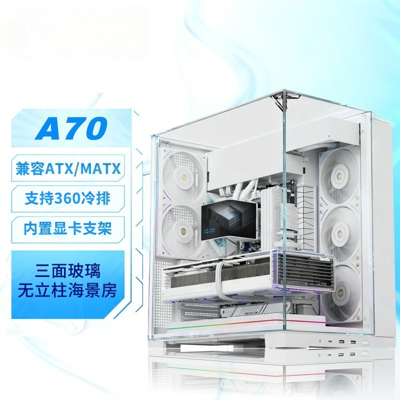 White Panoramic Triple Tempere - Pc Chassis recension och pris