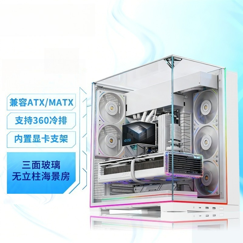 White Panoramic Triple Tempere - Pc Chassis recension och pris
