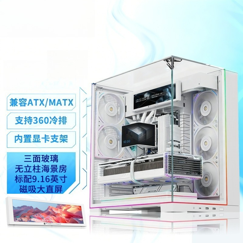 White Panoramic Triple Tempere - Pc Chassis recension och pris