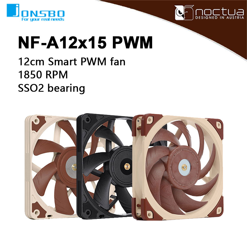 Noctua NF-A12x15 PWM Chromax.b - Case Fan Controller recension och pris