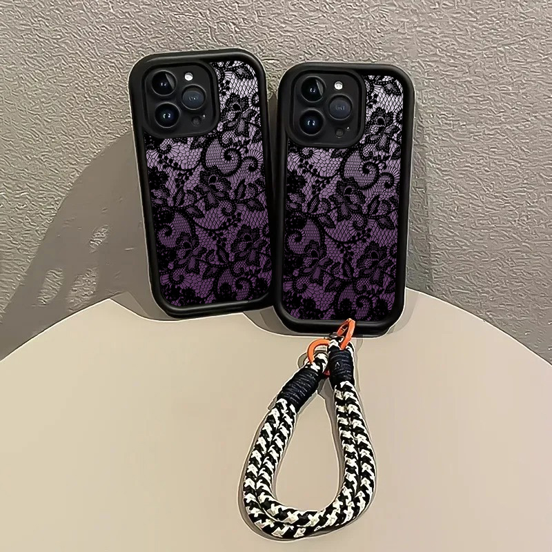 Black Purple Lace Hang Strap P - Matte Pc Case recension och pris