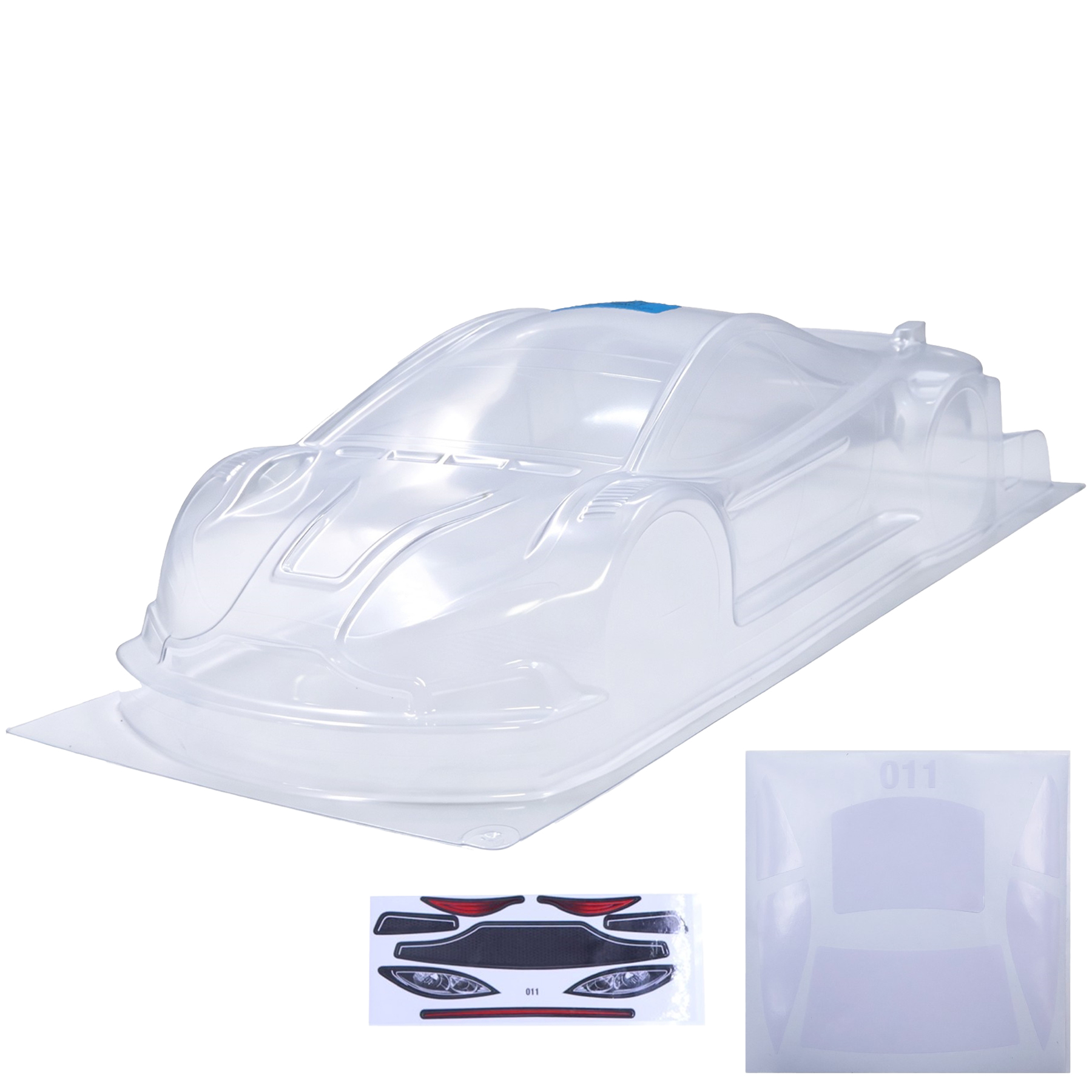 1/10 RC Unpainted On Road Clea - Pc Chassis recension och pris